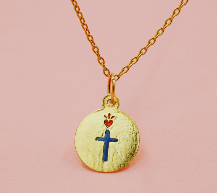 Petite Médaille « Croix Cœur »